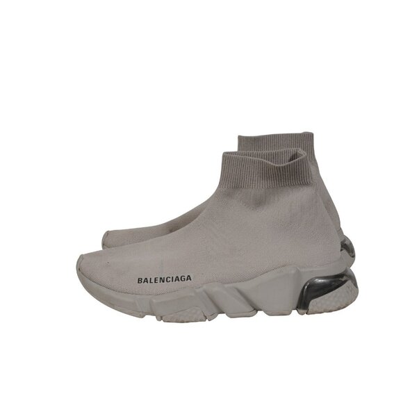 Balenciaga Womens Speed Sock Runner EU 37 US 7 Nude Gray Trainers Sneakers - Picture 4 of 11